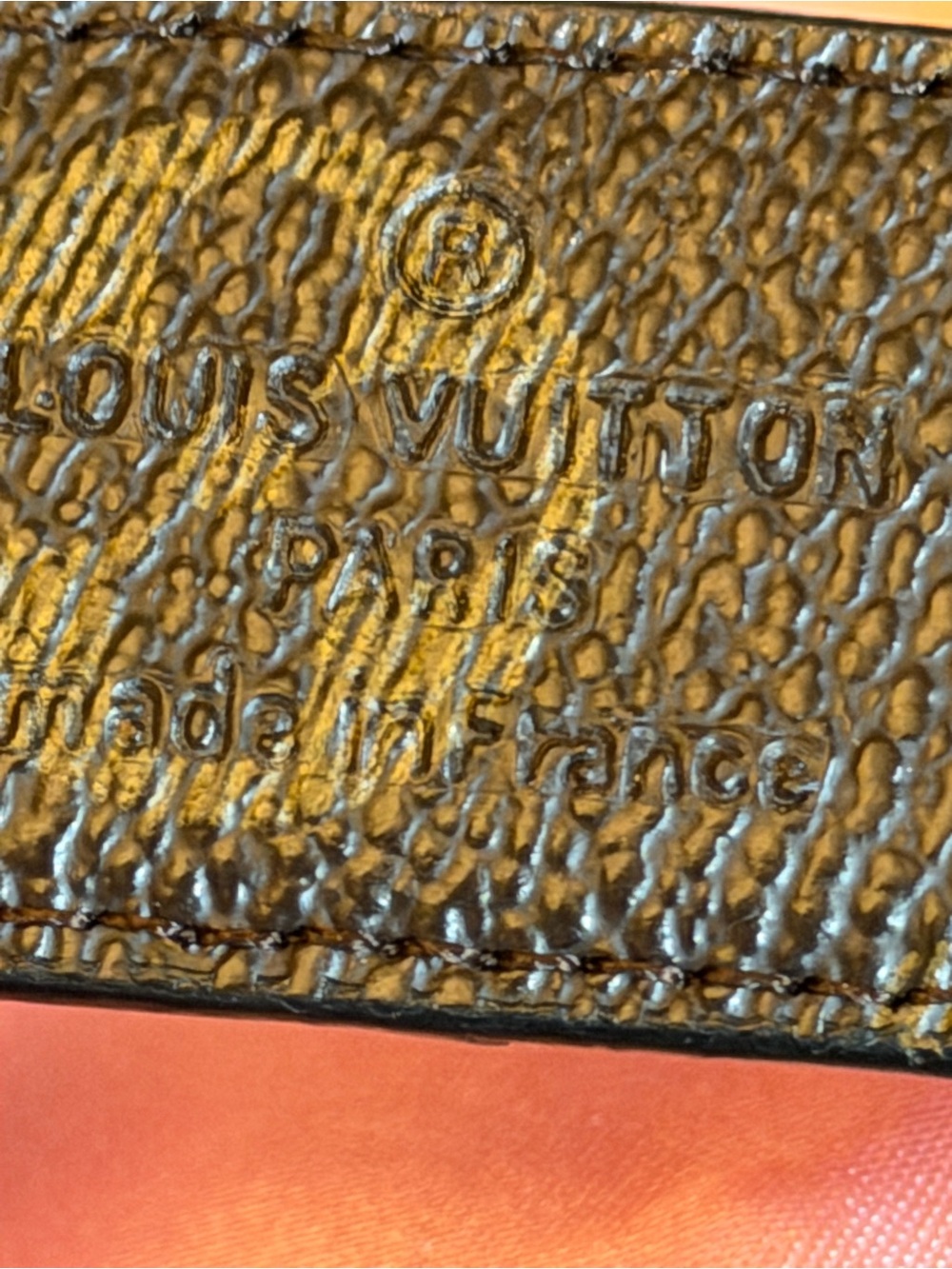 Louis Vuitton Monogram 40mm Fleur Buckle Textured Reversible Belt Sz Small